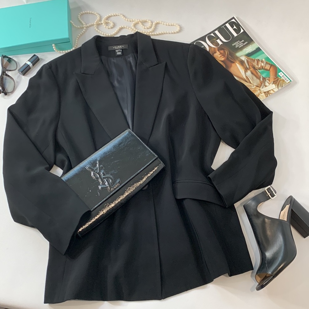 Louben Black Jacket - Beautiful Tailored Blazer - Never Worn!